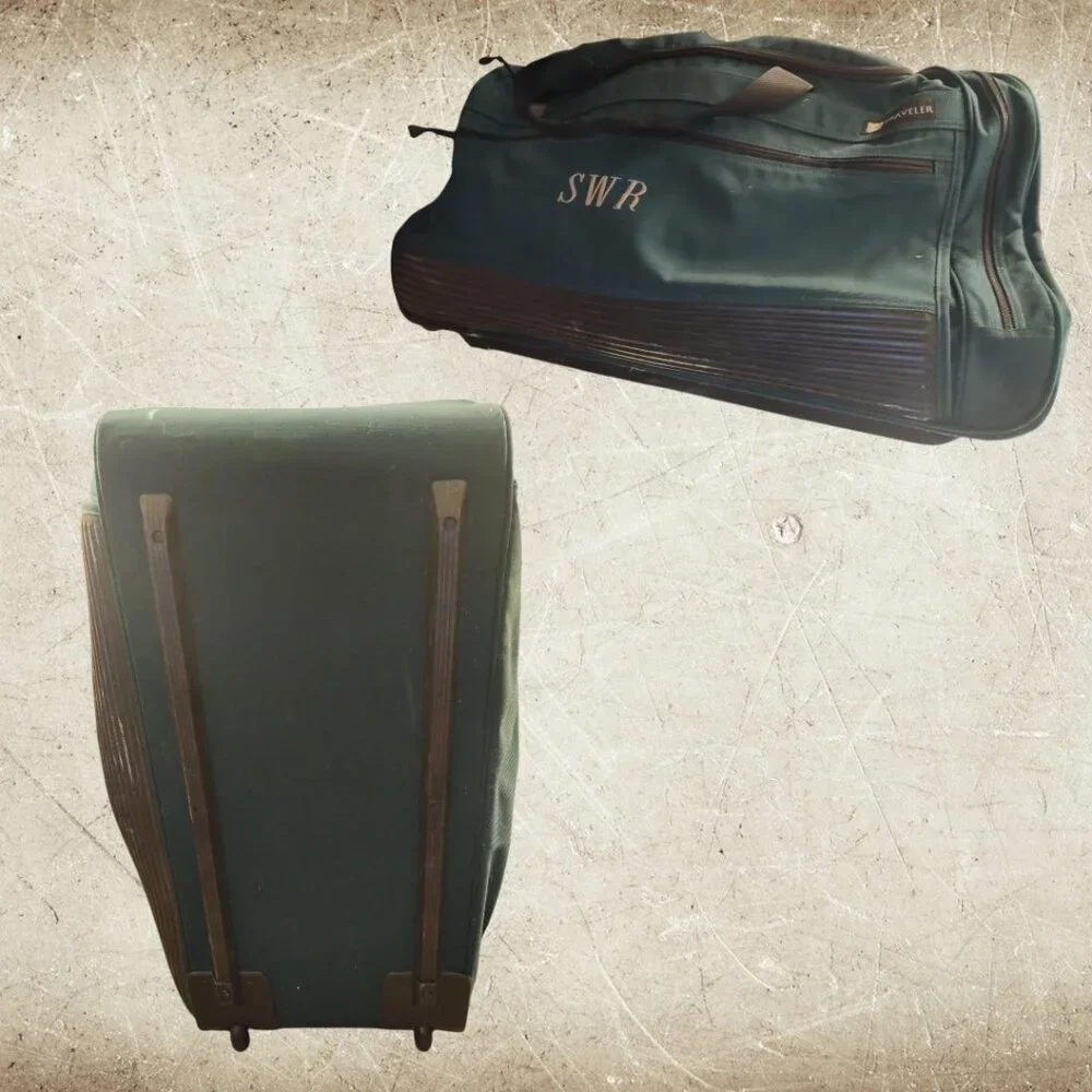 Vintage LL Bean Traveller Rolling Duffel Bag Suitcase 30